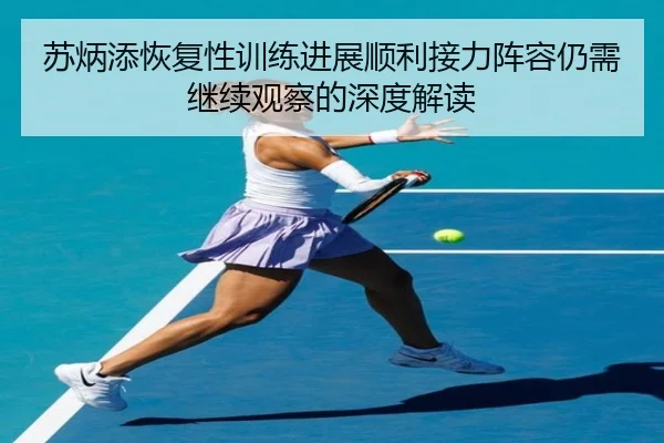 苏炳添恢复性训练进展顺利接力阵容仍需继续观察的深度解读